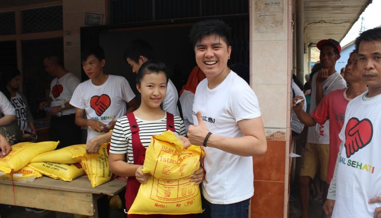 Baksos Peduli Kasih Sosial Sehati Bagikan 1.500 Paket Beras.Foto 3