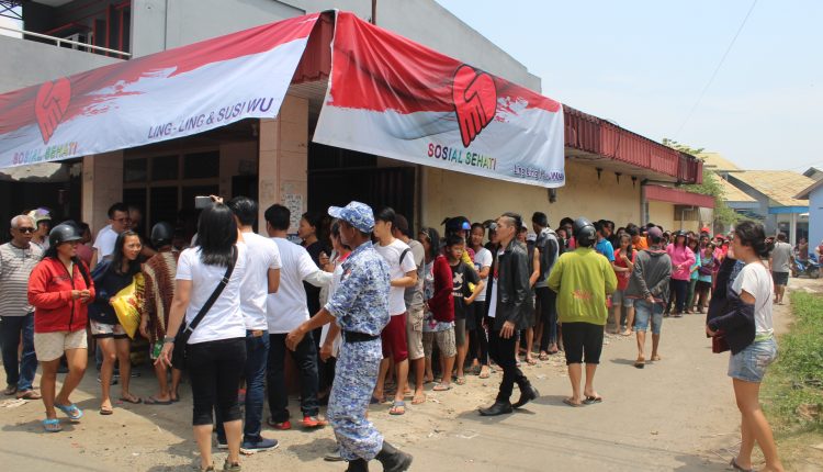 Baksos Peduli Kasih Sosial Sehati Bagikan 1.500 Paket Beras.Foto 4