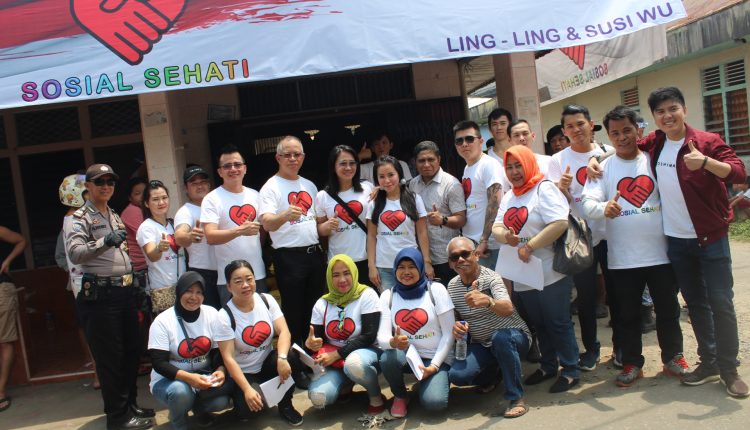 Baksos Peduli Kasih Sosial Sehati Bagikan 1.500 Paket Beras.Foto 7
